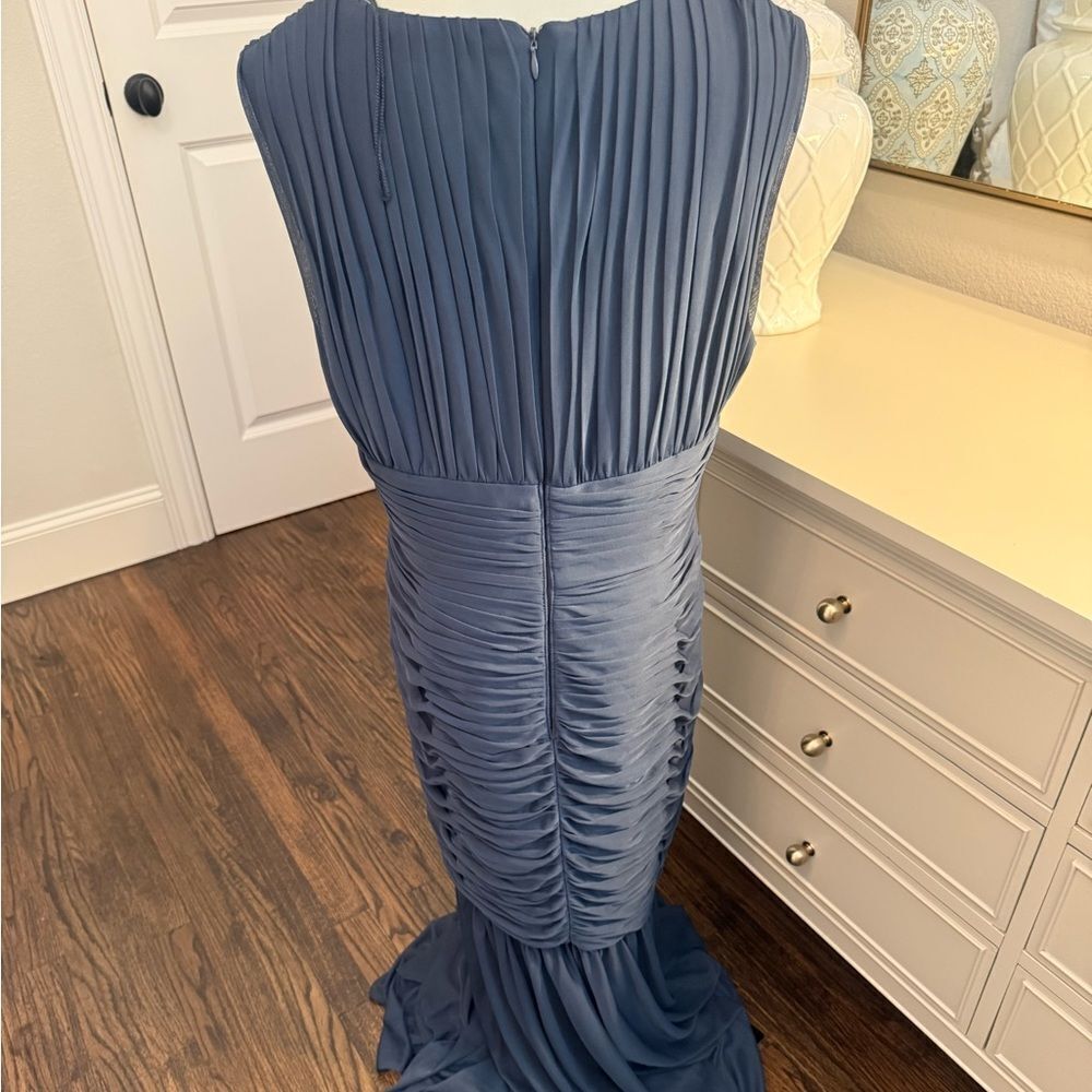 ADRIANNA PAPELL Shirred Mermaid Gown size 14 - Picture 5 of 6